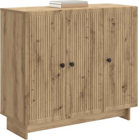 vidaXL Πλαϊνό γραφείο Artisan Δρυς 89 x 34,5 x 80 εκ