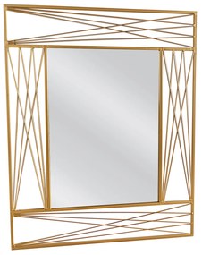 Καθρέπτης Τοίχου Μεταλλικός Χρυσός Aravir ARTELIBRE 65x2x80εκ. 14790022