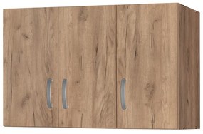 Πατάρι ντουλάπας Zelia pakoworld τρίφυλλο oak 90x42x60εκ