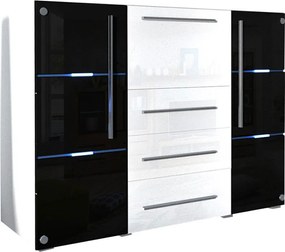 Μπουφές Bari-Leuko-Mauro - 139.00Χ39.00Χ115.00cm