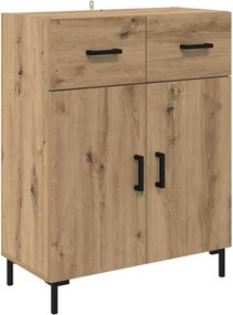 vidaXL Highboard με συρτάρι 2 pcs Artisan Oak Επεξεργασμένο ξύλο