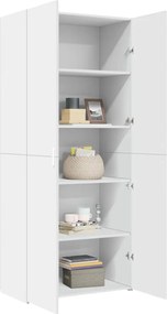 vidaXL Ντουλάπι Λευκό 80x42,5x185 εκ. από Επεξεργασμένο Ξύλο