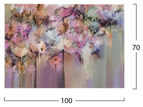 ΠΙΝΑΚΑΣ ΚΑΜΒΑΣ PASTEL FLOWERS  100X3X70 εκ.