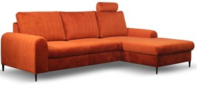 Γωνιακός καναπές Monte-Portokali-Deksia