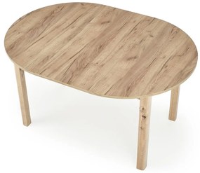 Τραπέζι Houston 961, Δρυς, 76cm, 29 kg, Επιμήκυνση, Ινοσανίδες μέσης πυκνότητας, Φυσικό ξύλο καπλαμά | Epipla1.gr
