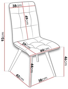 Καρέκλα Septic K33 BK-Prasino