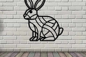 Intra απο ξύλο plywood  Χρώμα wenge 3mm-4mm πάχος - Easter Bunny Τέχνη τοίχου με λέιζερ Δίασταση 40x50 cm INTRAFABR-116163409