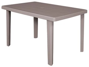 MARTE Τραπέζι Dining Κήπου - Βεράντας, PP Απόχρωση Tortora  100x67x72cm Ε323,4