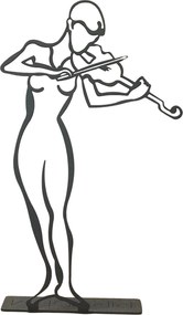 Διακοσμητικό Χώρου Μαύρο VIOLINIST POD 19x0,2x30