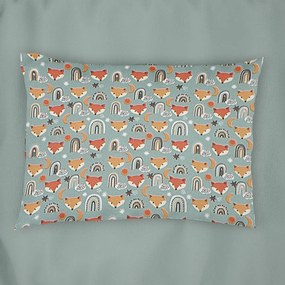 Μαξιλαροθήκη Παιδική Fox 528 Pale Cyan DimCol 35X45 35x45cm 100% Βαμβάκι