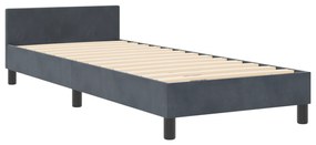 vidaXL Κρεβάτι Γκρι 80x200 εκ Βελούδο