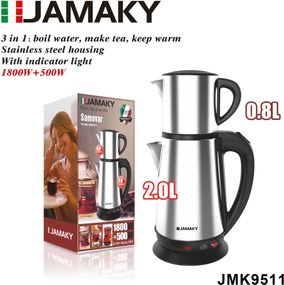 Ηλεκτρικός βραστήρας διπλός - 2.0+0.8L - JMK9511 - 511015