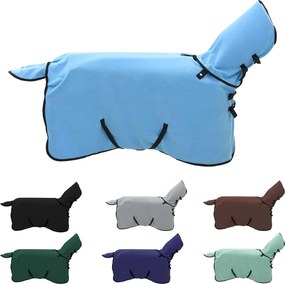 vidaXL Σαμάρι Ίππου Σκούρο Aqua Πολυεστέρας