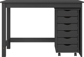 vidaXL Σετ Γραφείου και Κινητού Ντουλαπιού MOSS 2 pcs Γκρι