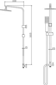 Karag  Viky C6030 - Στήλη ντουζ χωρίς μπαταρία