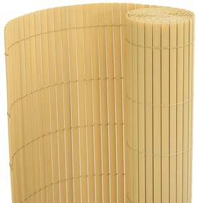 vidaXL Περίφραξη Κήπου Διπλής Όψης Κίτρινη 110 x 400 εκ.