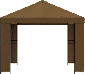vidaXL Κιόσκι 3 x 3 m Taupe Πολυεστέρας και Χάλυβας 190 gsm