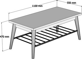 Coffee Table Sakura - Walnut Walnut