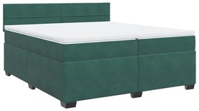 ΚΡΕΒΑΤΙ BOXSPRING ΜΕ ΣΤΡΩΜΑ ΣΚΟΥΡΟ ΠΡΑΣΙΝΟ 200X200ΕΚ. ΒΕΛΟΥΔΙΝΟ 3286405