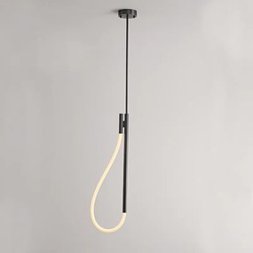 ΚΡΕΜΑΣΤΟ Φ/Σ LED 12W 3000K 536LM MALPO ΜΕΤΑΛΛΙΚΟ + ΣΙΛΙΚΟΝΗ IP20 L18.5*H150 ACA V43175PBK700