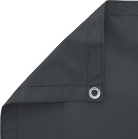 vidaXL Οθόνη Μπαλκονιού Μαύρο 110 x 600 εκ Ύφασμα Όξφορντ