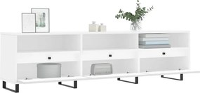 vidaXL Έπιπλο Τηλεόρασης Λευκό 150x30x44,5 εκ. Επεξεργασμένο Ξύλο