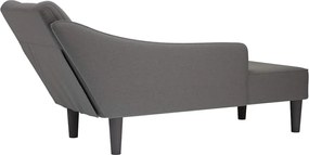 vidaXL Σαλόνι πολυθρόνας με δεξί μπράτσο Ύφασμα Σκούρο Γκρι