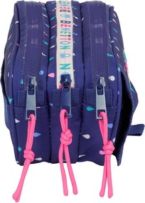 Κασετίνα Benetton Drop Πολύχρωμο 21,5 x 10 x 8 cm