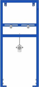 vidaXL Στήριγμα Τοίχου Μπάνιου Μπλε 50 x 3 x 112 εκ