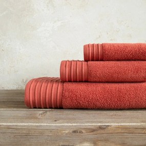 Πετσέτα Feel Fresh Warm Terracotta Nima Σώματος 90x145cm 100% Βαμβάκι