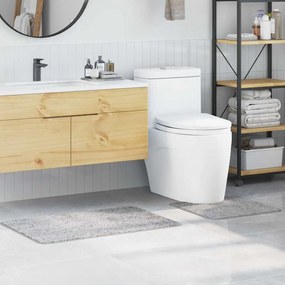 Σετ Μάτ Μπάνιου Αντιολισθητικό 2 pcs Γκρι PP