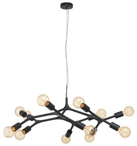 Φωτιστικό Οροφής Κρεμαστό Bocadella 98347 Black Eglo Metal