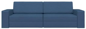 vidaXL Κρεβάτι καναπές Σκούρο μπλε 245 x 78 x 77 εκ. ύφασμα
