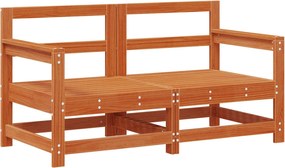 vidaXL Σετ Ξαπλώστρας Κήπου 6 pcs Κερωμένο Καφέ Στερεό πεύκο