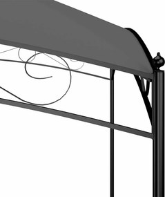 vidaXL Κιόσκι Ανθρακί 3 x 4 x 2,65 μ. 180 γρ./μ²