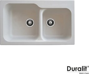 Duralit KZ200 - Νεροχύτης Κουζίνας Συνθετικός 83x50 - 500. Beige