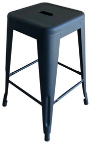 RELIX Σκαμπό Bar H.65cm, Μέταλλο Βαφή Μαύρο Extra Matte  42x42 H.65cm [-Μαύρο-] [-Μέταλλο-] Ε5193,1ΜW