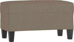vidaXL Πάγκος Taupe 70 x 35 x 41 εκ. Υφασμάτινος
