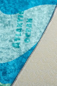 Carpet (140 x 190) Map Multicolor