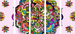Εικόνα 5 μερών πολύχρωμη Μάνταλα