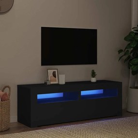 vidaXL Έπιπλο Τηλεόρασης με LED Μαύρο 120x35x40 εκ.