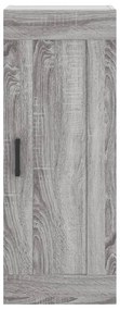 vidaXL Ντουλάπι Τοίχου Γκρι Sonoma 34,5 x 34 x 90 εκ. Επεξεργ. Ξύλο