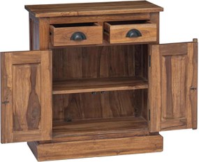 vidaXL Ντουλάπι αποθήκευσης Φυσικό 65 x 30 x 75 cm Στερεό Ξύλο Τίκ