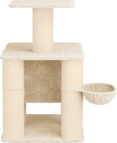 vidaXL Δέντρο γάτας με στύλους ξύρας Κρεμ 96 cm