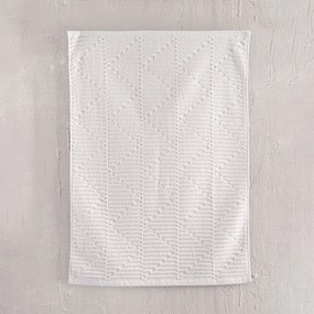 Πετσετέ Πατάκι Μπάνιου (50x70) Rythmos Jessica Λευκό