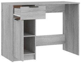vidaXL Γραφείο Γκρι Sonoma 100x50x75 εκ. από Επεξεργασμένο Ξύλο
