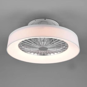 Ανεμιστήρας Οροφής Farsund R62662101 Με Φως Led 3000 - 6500Κ Και Τηλεχειριστήριο D47x20cm White RL Lighting