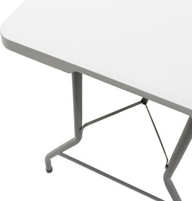 Τραπέζι catering Rodeo pakoworld πτυσσόμενο-βαλίτσα λευκό 240x76x74εκ