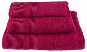 Πετσέτα Μονόχρωμη Μπορντό Astron Body 80x150cm 100% Cotton
