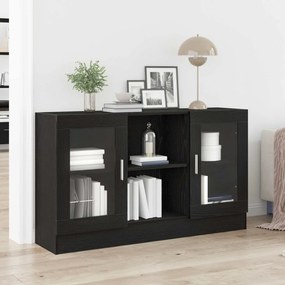 vidaXL Πλαϊνό γραφείο Μαύρη Οξυά 120 x 30,5 x 70 εκ Επεξεργασμένο ξύλο